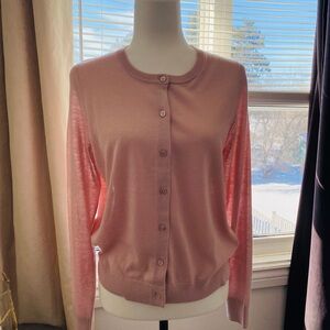 Reitmans pink cardigan
